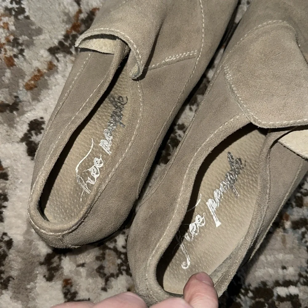 Free People Suede Slip On Loafers Size 10.5